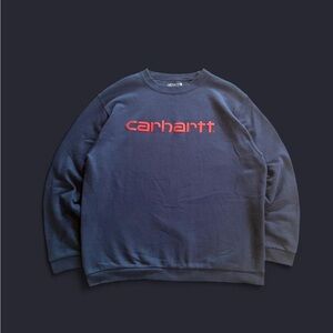 Y2K Carhartt Navy Blue Sweatshirt